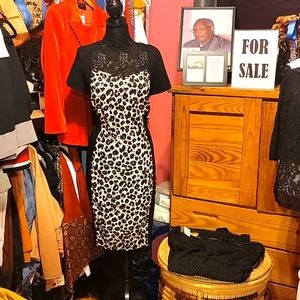 Lane Bryant Zebra Print Bodycon Dress